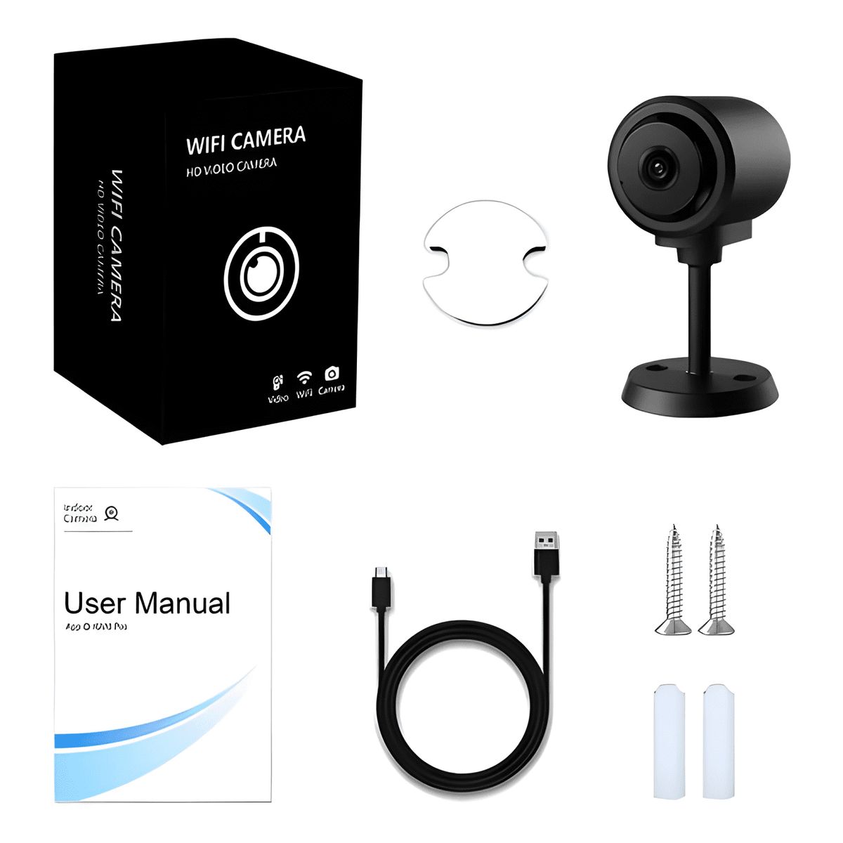 GENERICO - Mini Cámara Espía con Sensor Wifi de Monitoreo Gran Angular