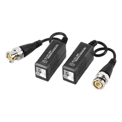 GENERICO - Par Video Balun Pasivo Doble con Cable 1080p Hdcvi Ahd Hdtvi