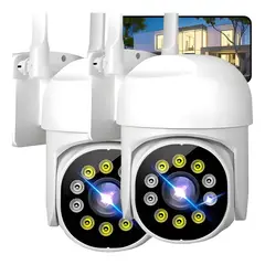 GENERICO - 2 Camaras Ip Smart Wifi Infrarrojo Externo y Interno Hd M18