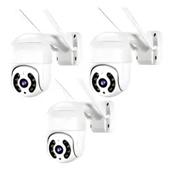 GENERICO - Pack X3 Camara Ip Wifi Exterior 1080p Inalambrica Hd20h