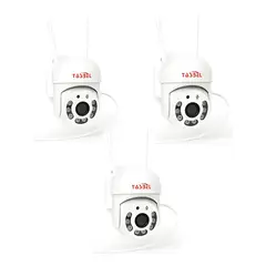 GENERICO - Pack X3 Camara Ip Wifi Exterior 1080p Inalambrica Hd Plus