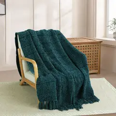 ANDES - MANTA CUADRO 125X175 VERDE