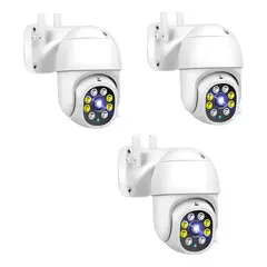 GENERICO - Pack X3 Camara Ip Wifi Exterior 1080p Inalambrica Hd Pro