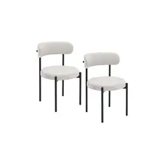 HABITA2 CHILE - Set 2 Sillas Denver para Comedor Base Metalica