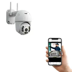 GENERICO - Camara de Seguridad Wifi Exterior 1080p 360° Vision Pack X2