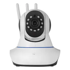 GENERICO - Camara de Seguridad Mascota Wifi Nocturna Perro 360 Blanco