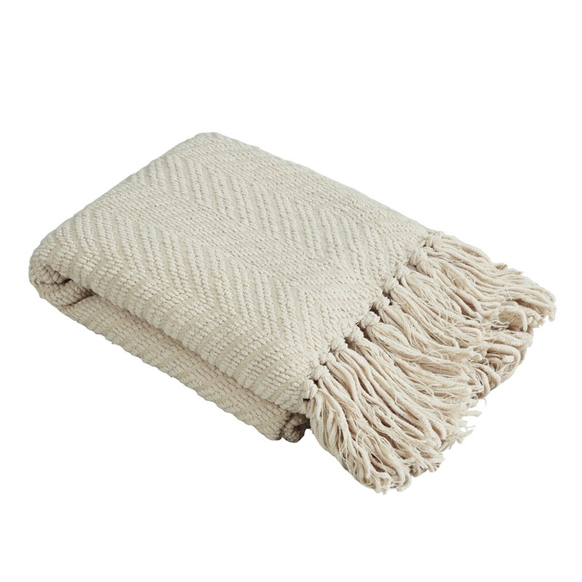 ANDES - MANTA ANDES ESPIGA L 150X200  BEIGE
