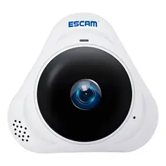 GENERICO - Cámara Panorámica Ip Wifi Escam Q8 360 Grados Ptz Blanca