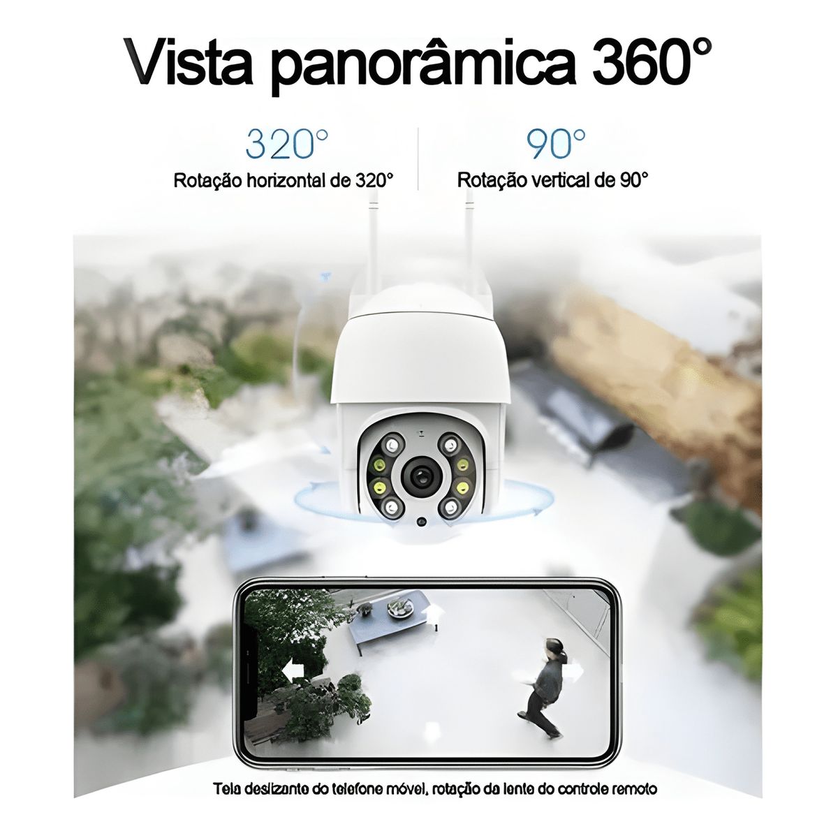 GENERICO - Pack X2 Camara Ip Wifi Exterior 1080p Inalambrica H20h