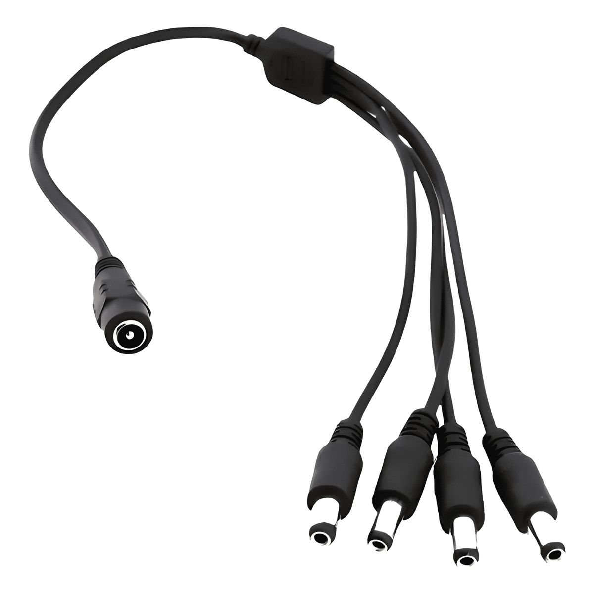 GENERICO - Cable Poder Cctv Spliter 4 Salidas para Camaras Plus
