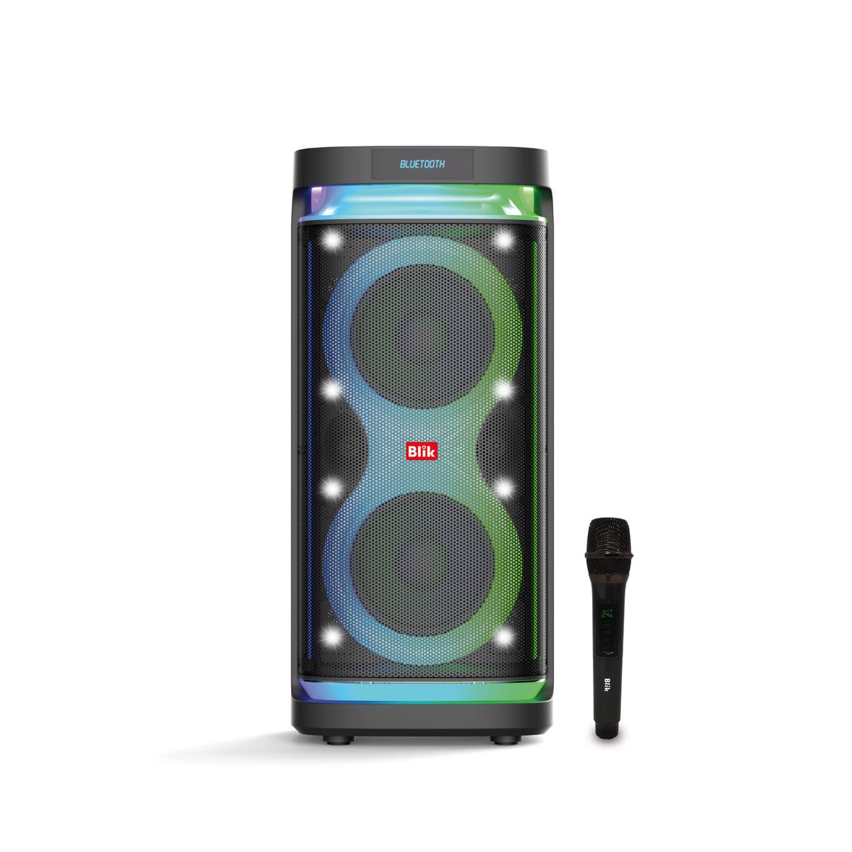 BLIK - Parlante Bluetooth Karaoke Con Micrófono Blik Lightmax8
