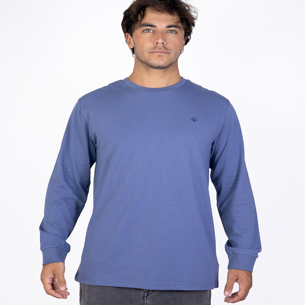 KIVUL - Polera Hombre Kivul Logo Azul