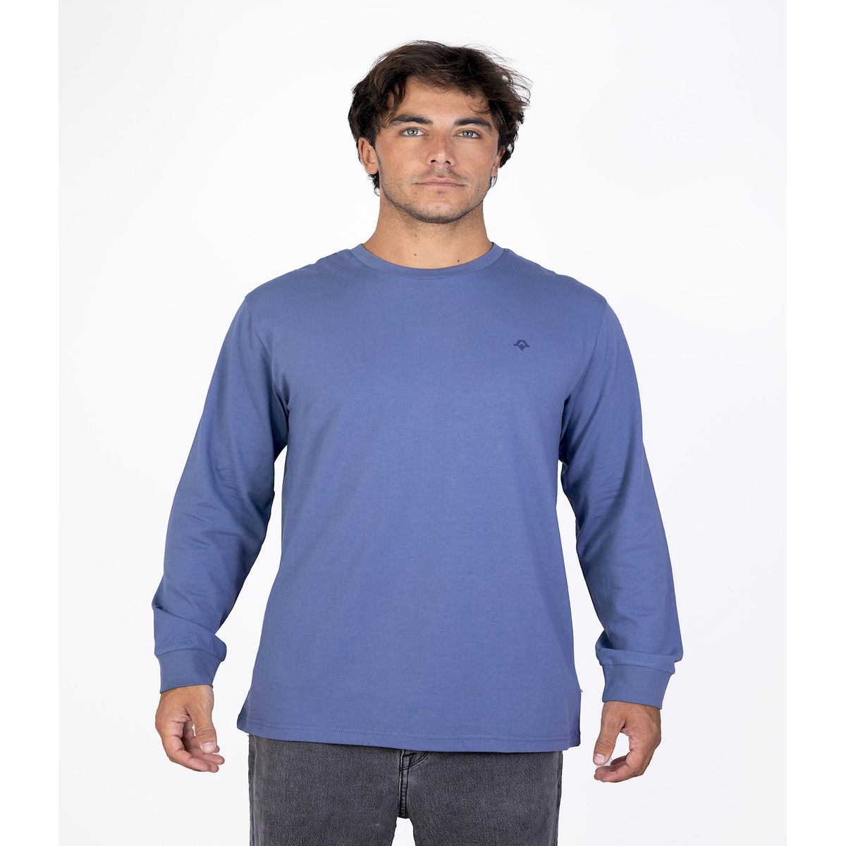KIVUL - Polera Hombre Kivul Logo Azul