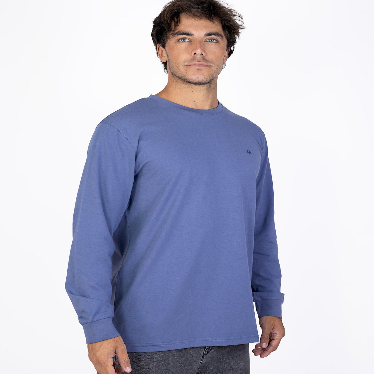 KIVUL - Polera Hombre Kivul Logo Azul