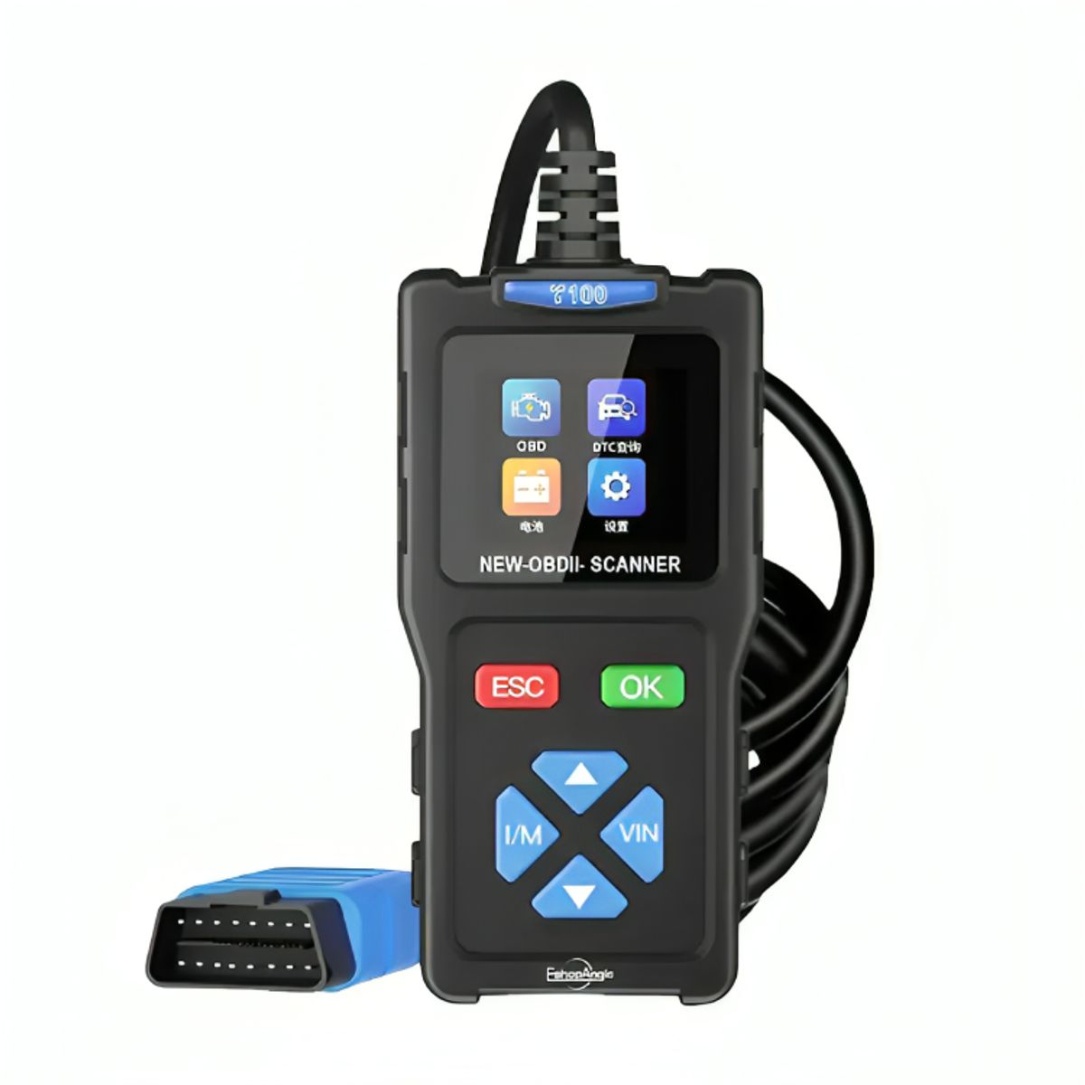 GENERICO - Escaner Automotriz Obd2 T100 Lector De Codigos Multimarca