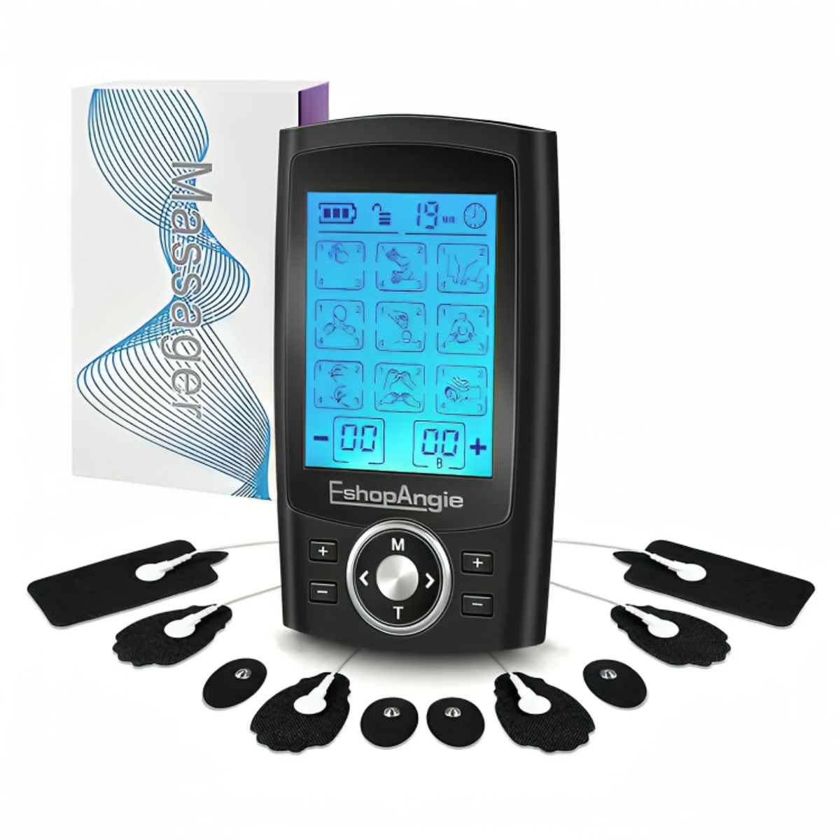 GENERICO - Tens Electroestimulador Muscular Electroterapia 36 Modos