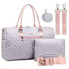 SENSIBLUE - Bolso Maternal Alma Acolchado Tote con Mudador y Chupetero Incluidos