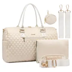 SENSIBLUE - Bolso Maternal Alma Acolchado Tote con Mudador y Chupetero Incluidos