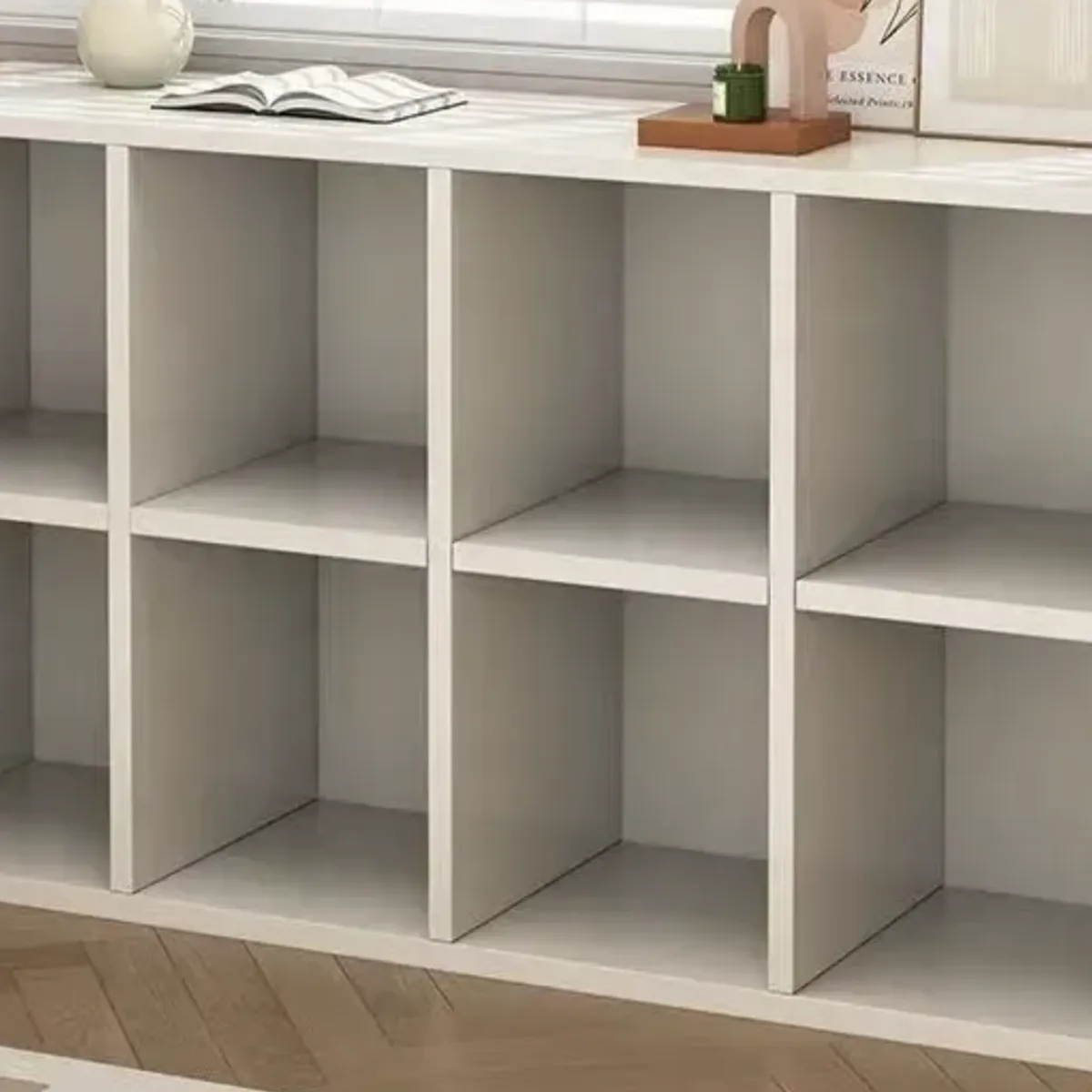 IDEEHOUSE - Librero Estante Organizador Multiuso Para Living 120x27x60cm