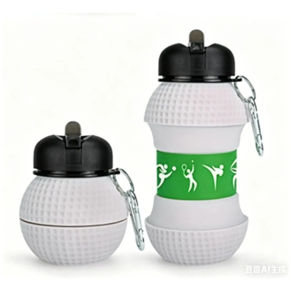GENERICO - Botella de Agua plegable 550 ml Diseño Pelota de Golf