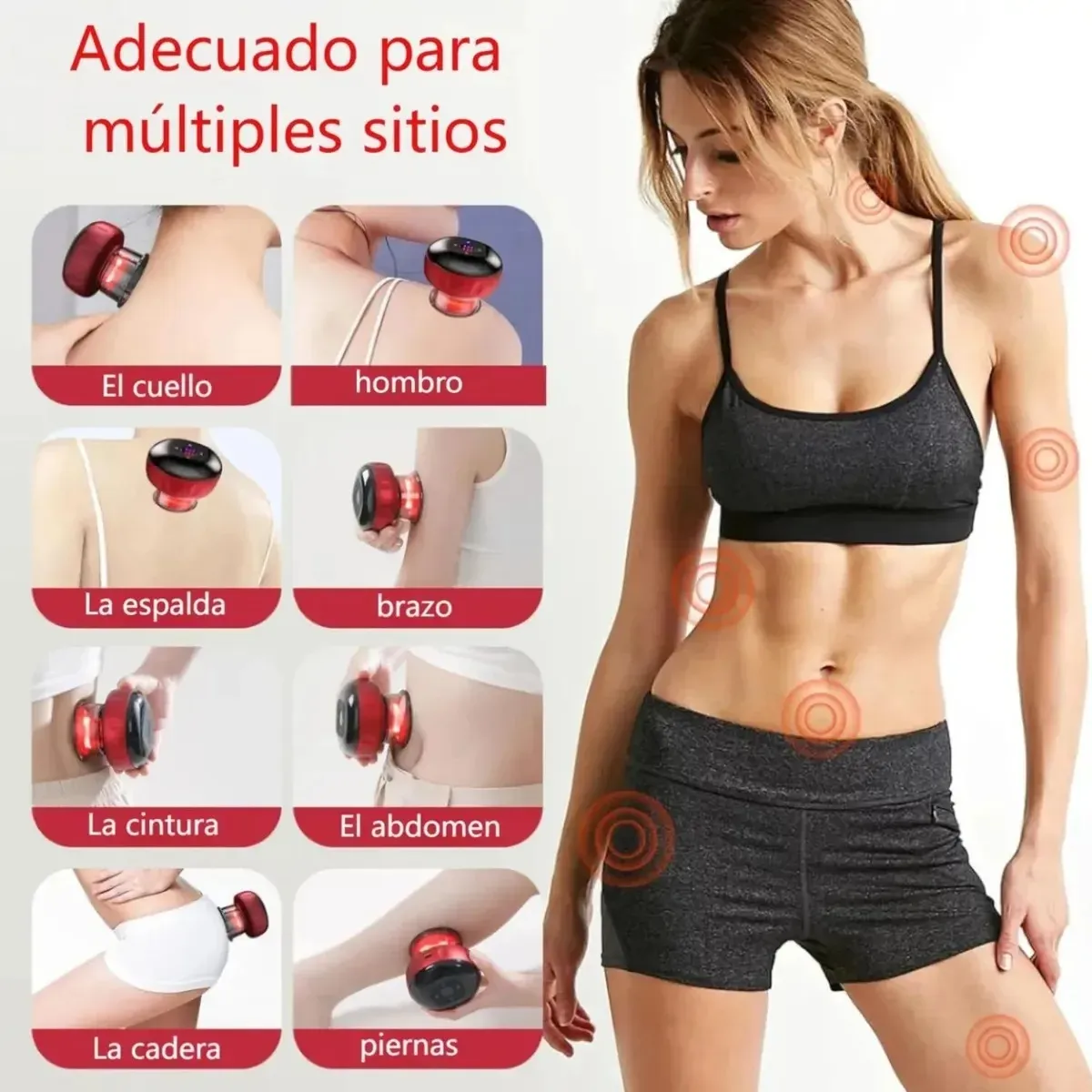 VENTOSA ELECTRICA, ALIVIO DOLORES, ANTICELULITIS, CON MASAJE Y VIBRACION, marca MOVI - Foto 2
