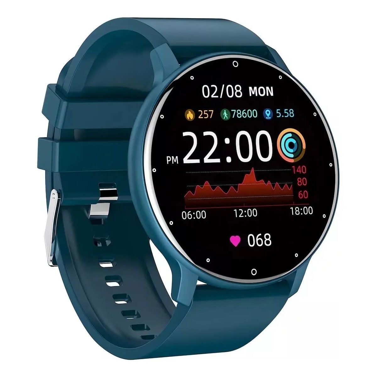 GENERICO - Smartwatch Genérico Zl02, Pantalla Tft Táctil, Correa Azul BELUG