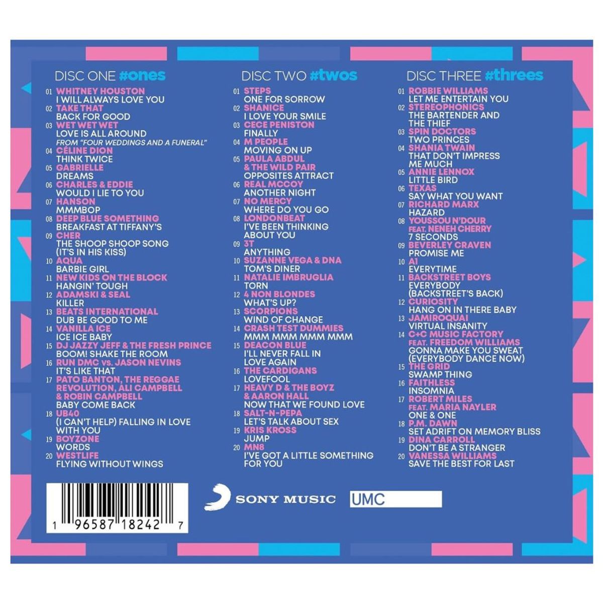 GENERICO - 1 2 3 THE 90S - VARIOUS (3CD) / CD
