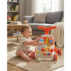 GENERICO - Caminadora Y Andador De Bebe 2 En 1 Mesa De Actividades Musical