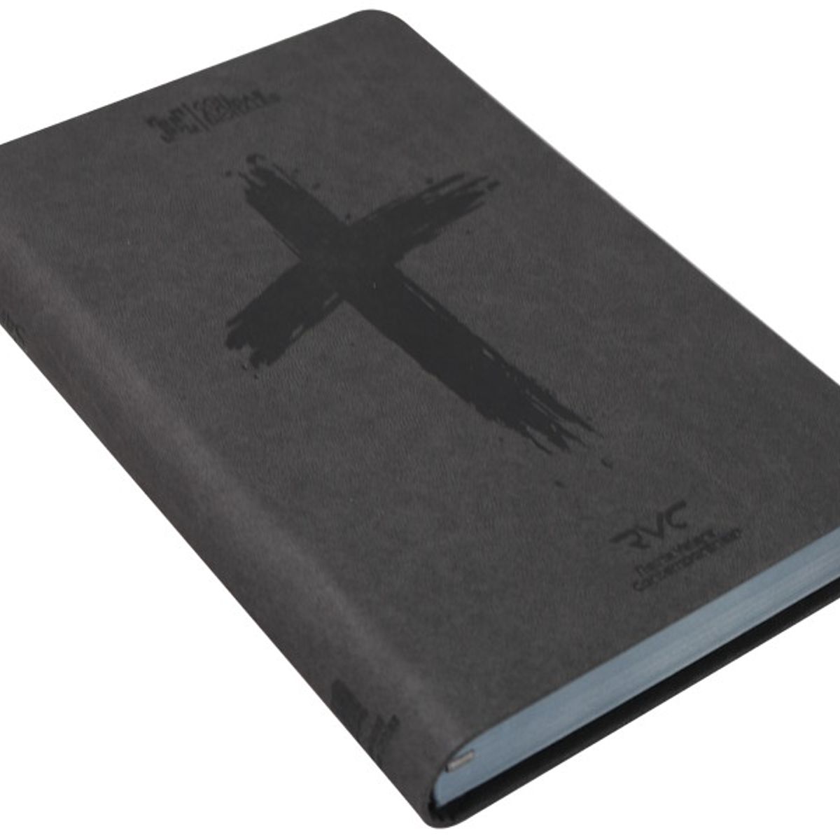 SOCIEDAD BIBLICA CHILENA - Biblia Reina Valera Contemporánea letra 10 puntos imitación piel gris cruz