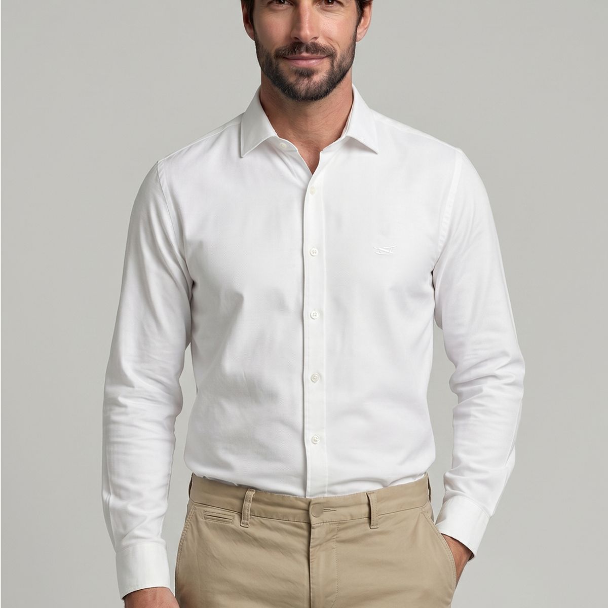 FEROUCH - Camisa Oxford Sport White Ferouch