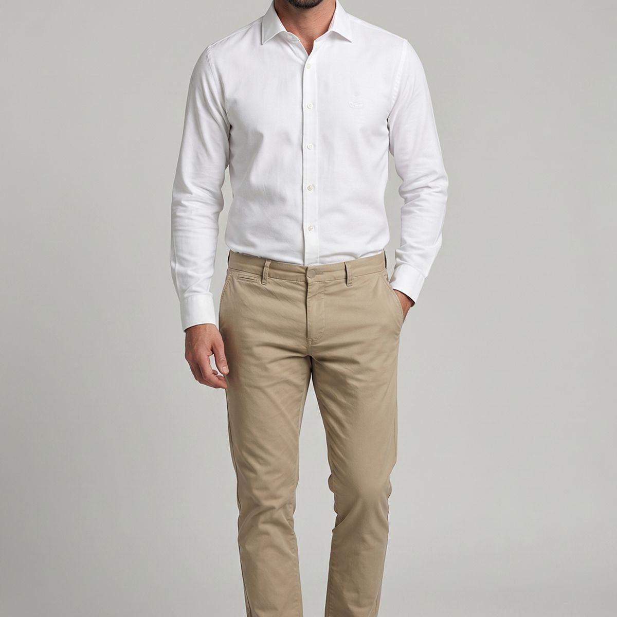 FEROUCH - Camisa Oxford Sport White Ferouch