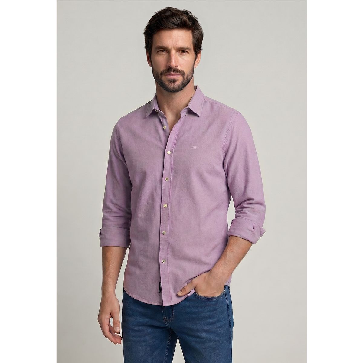FEROUCH - Camisa Oxford Sport Violet Ferouch