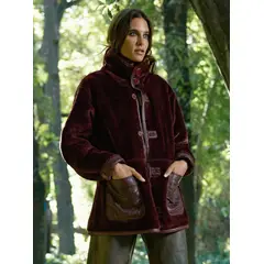 BOR - Abrigo Reversible Nomad Burdeo Mujer