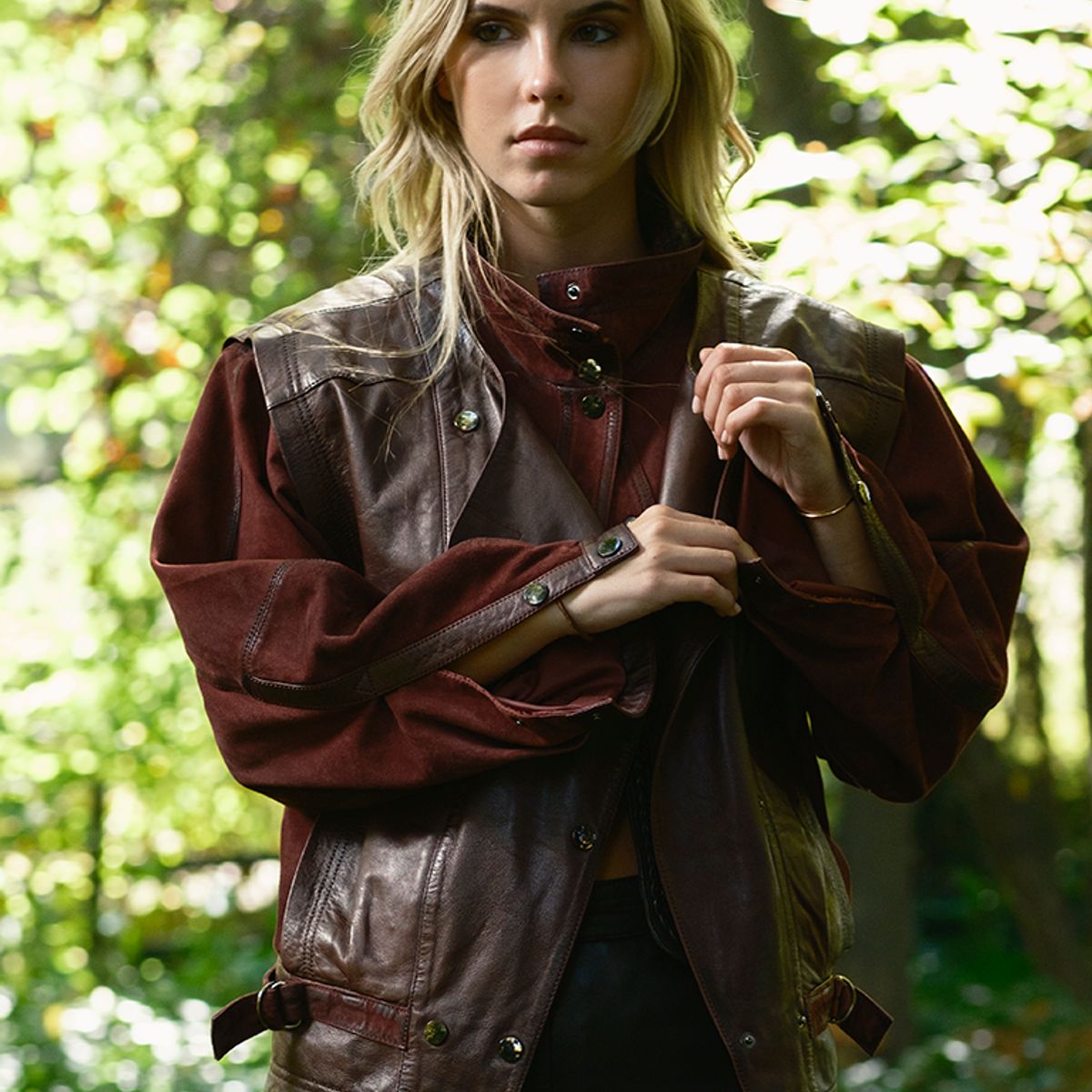 BOR - CHAQUETA CUERO IVY BURDEO