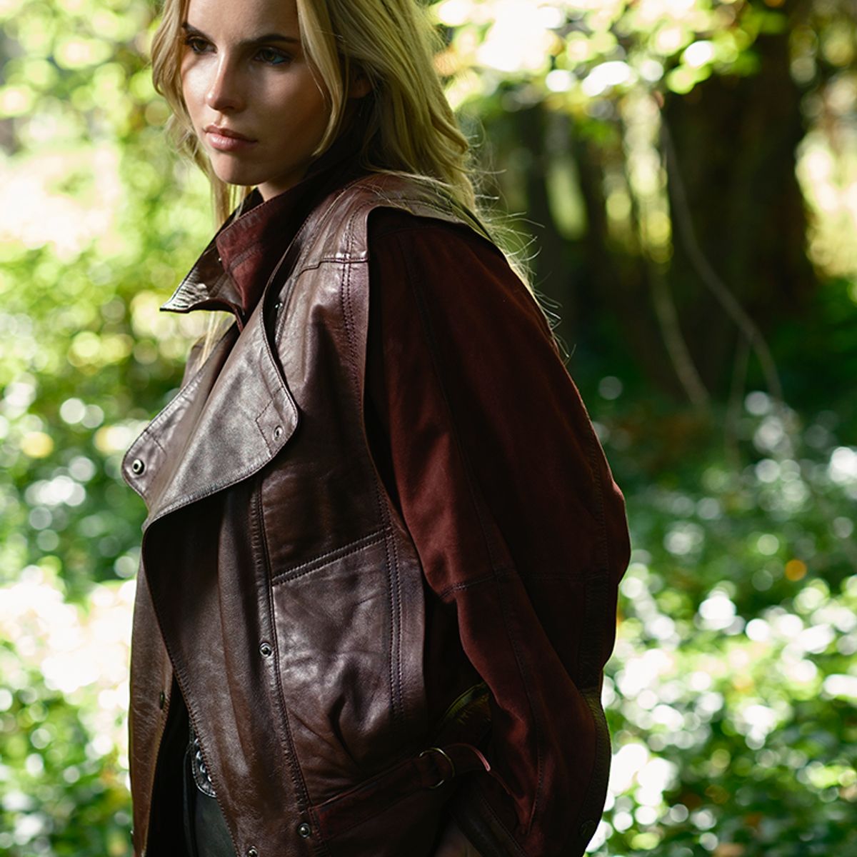 BOR - CHAQUETA CUERO IVY BURDEO