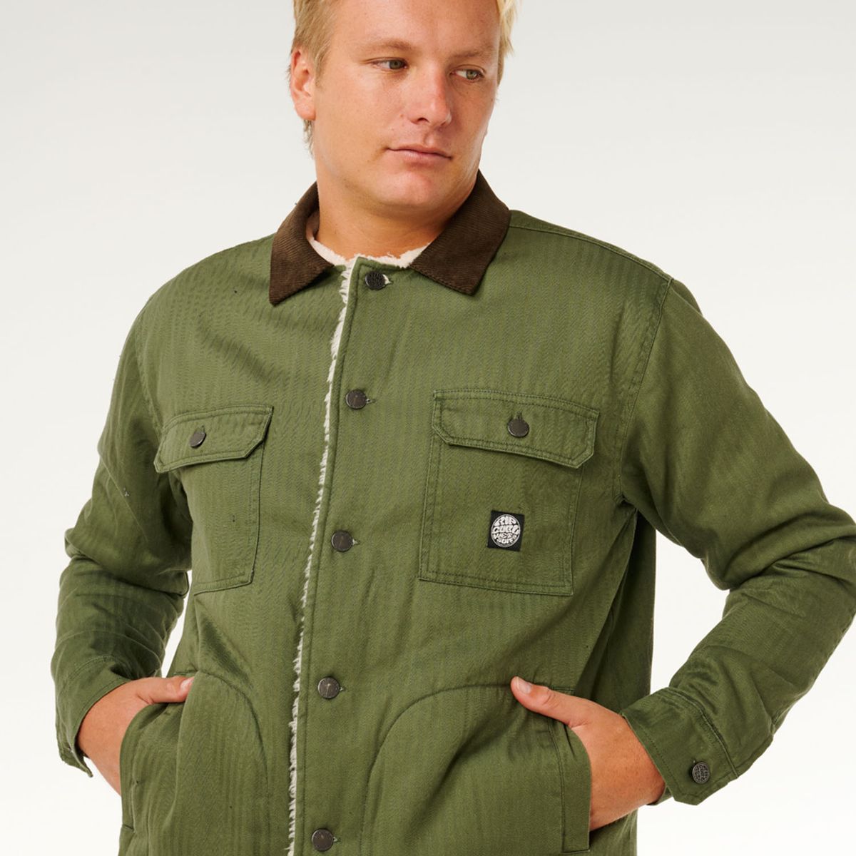 RIP CURL - Chaqueta Drift Verde Hombre Rip Curl