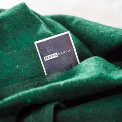 TEXTIL RANCO - Frazada 95% Lana Algodon VERDE BASIC 1,5 plzas