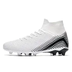 DANWEILE - Botas Fútbol para Unisex Blanco
