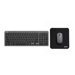 LEVO - Kit Slim Teclado Cygna + Mouse Velar + Mousepad S
