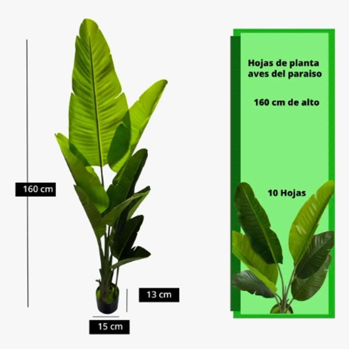 GENERICO - Planta Artificial De Ave Del Paraíso