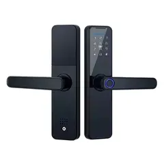 GENERICO - Cerradura Inteligente Digital Eléctrico Huella Wifi App Tuya Gris Oscuro