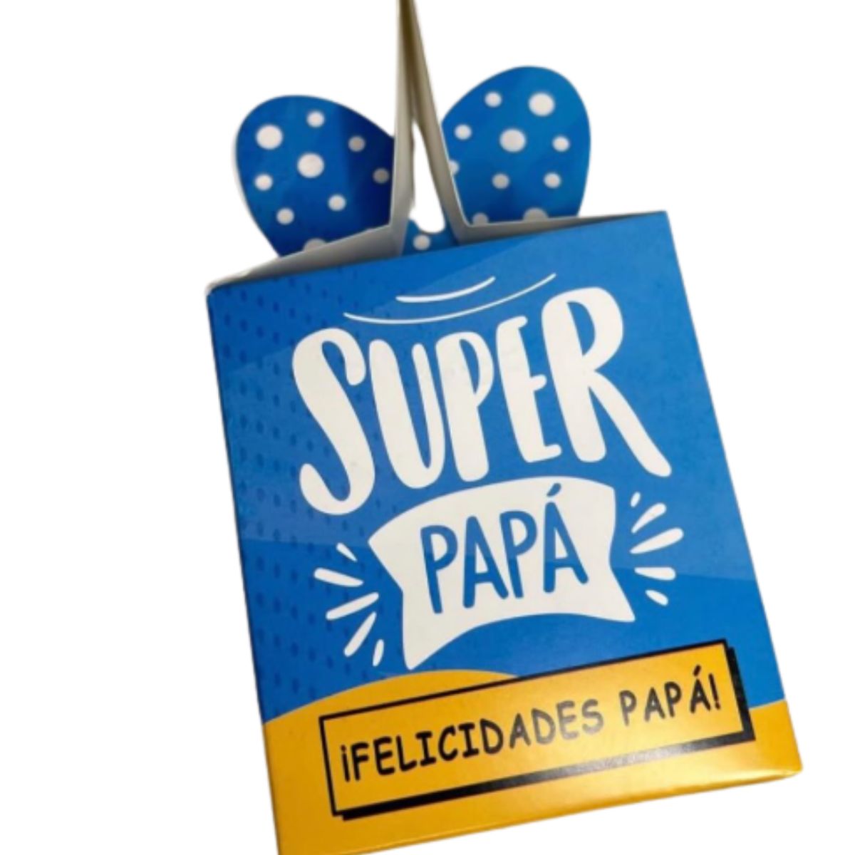 GENERICO - Pack 12 Caja De Regalo Plegable Feliz Dia Del Padre 9x9x9 Cm