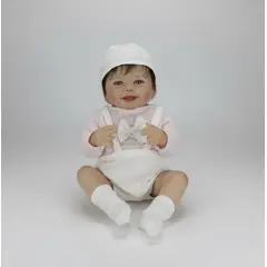 GENERICO - Muñeca Reborn De 48 Cm Vinilo Silicona Niña