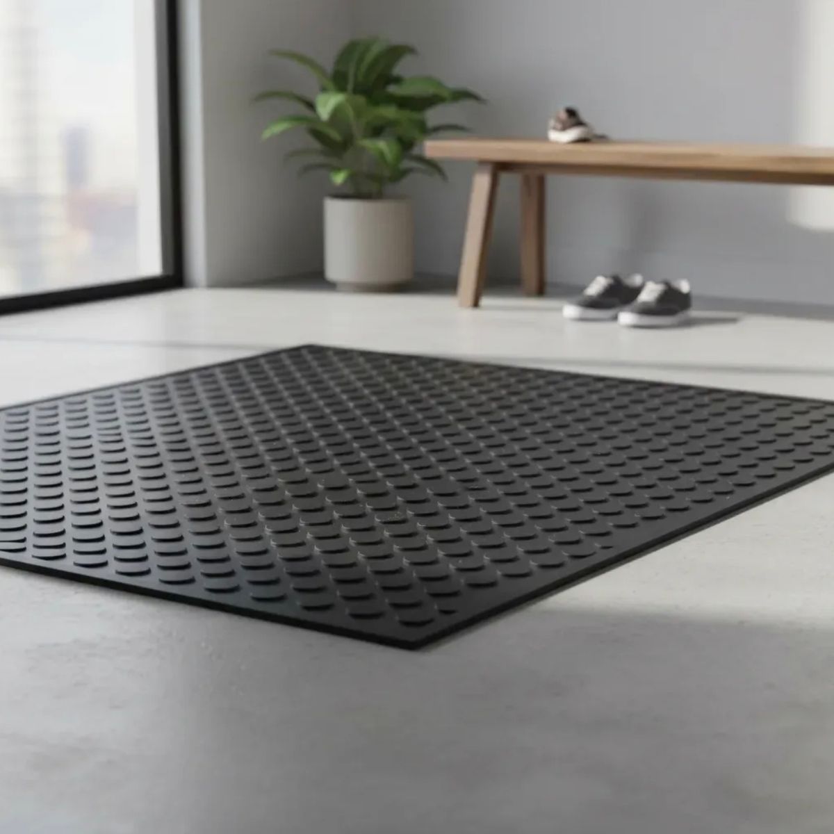 GENERICO - Piso goma antideslizante estoperol 3mm 5mts x 1mts