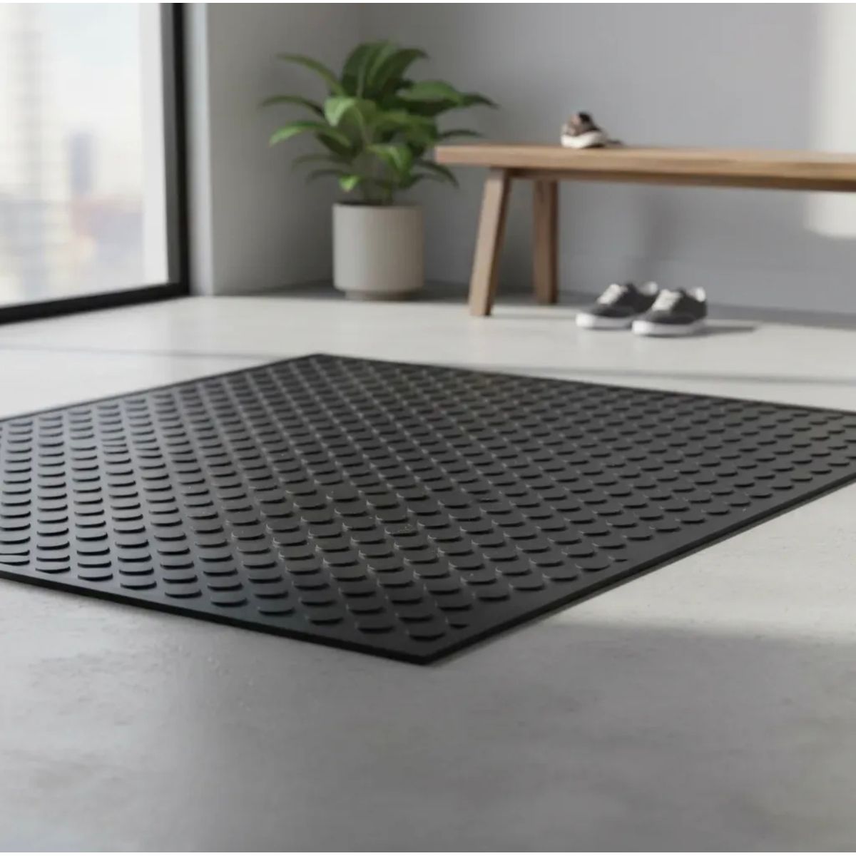 GENERICO - Piso goma antideslizante estoperol 3mm 5mts x 1mts