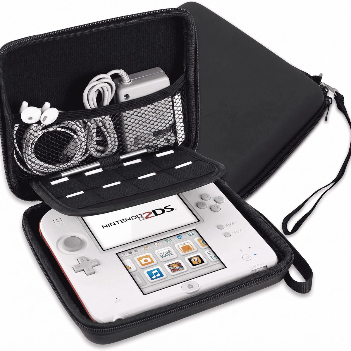 GENERICO - Estuche Protector Rigido para Nintendo 2DS Negro