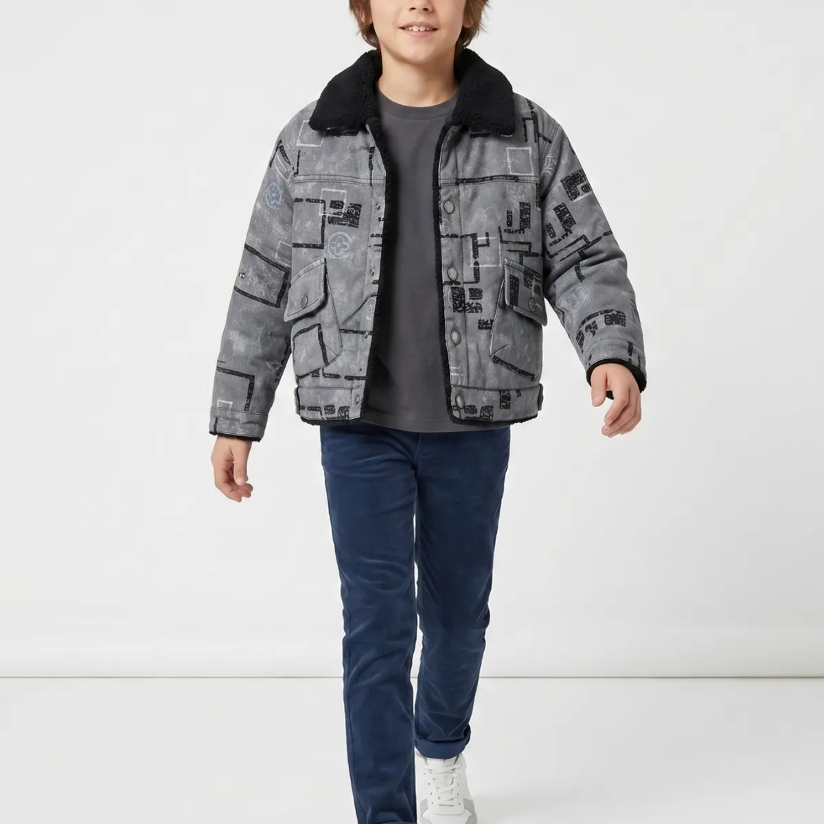 KIBOU - Chaqueta Invierno Niño Forrada Chiporro Abrigo Térmico