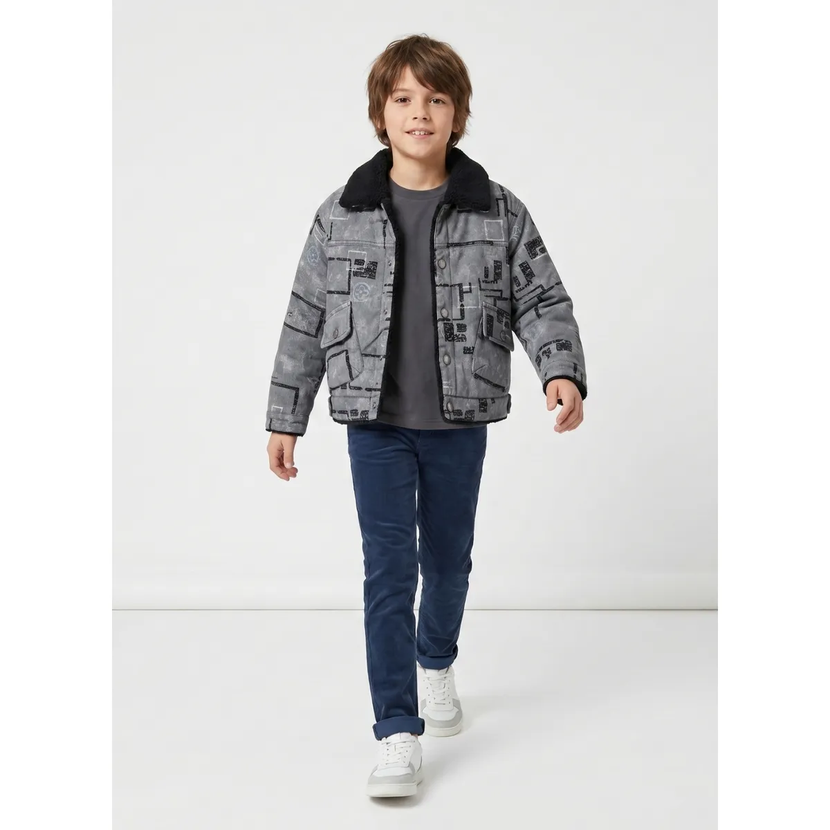 KIBOU - Chaqueta Invierno Niño Forrada Chiporro Abrigo Térmico