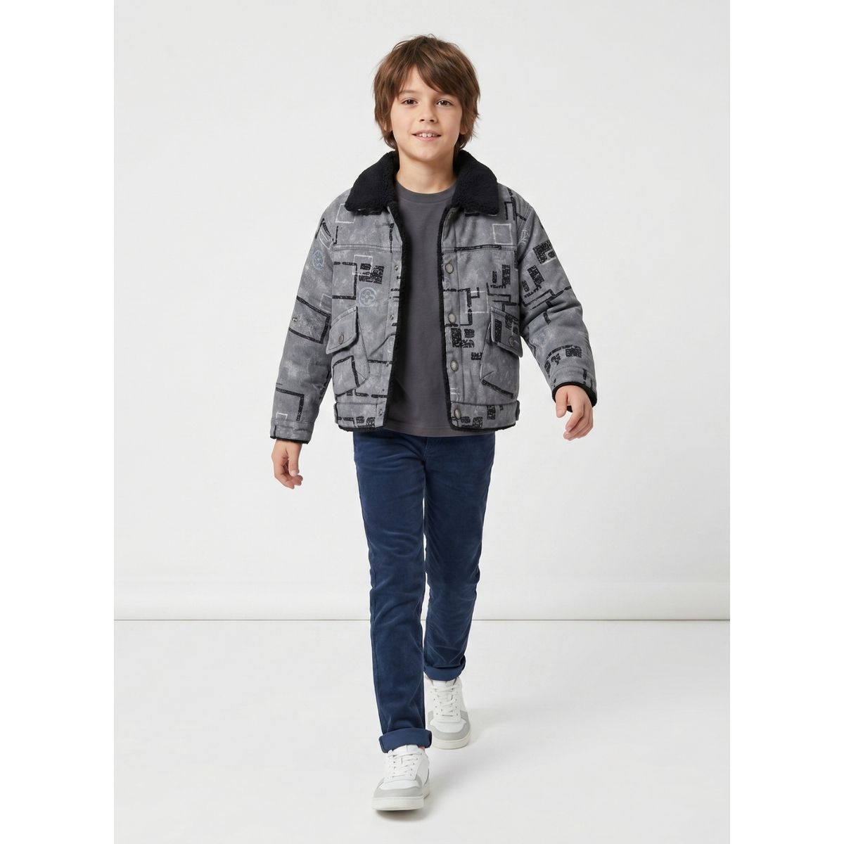 KIBOU - Chaqueta Invierno Niño Forrada Chiporro Abrigo Térmico