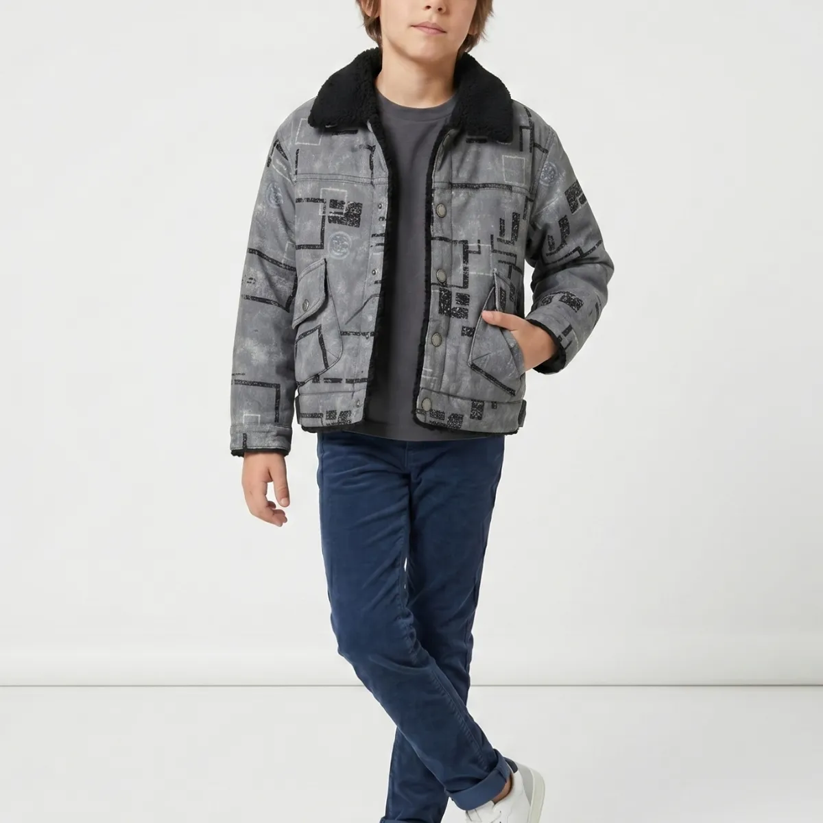 KIBOU - Chaqueta Invierno Niño Forrada Chiporro Abrigo Térmico